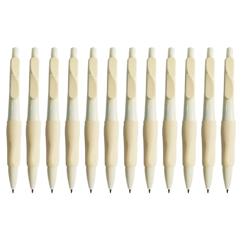 12Pcs 2.0MM Ergonomic Mechanical Pencil Built In Sharpener Automatic Drawing Pencil For School Writing Sketching Drawing