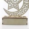 Elegant Wooden Eid Mubarak Ramadan Ornament with S
