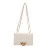 Retro 2025 spring new lock fashion trend line women's trend chain high value crossbody shoulder small square bag