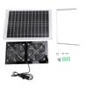 Solar Powered Exhaust Fan 15W Monocrystalline Silicon Solar Panel Dual Fan Ventilator Kit for Pet House Chicken Coop