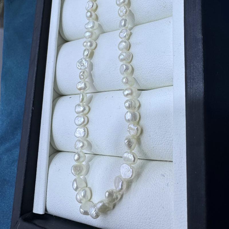 Stacked Baroque Collarbone Chain Frenchaccessible Luxuryniche Style Pearl Wheat Ear Natural Pearl Collarbone Necklace