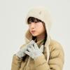 DOD Cozy Wool Ear Flap Beanie (Ivory Dark)