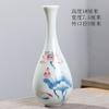 Hand Painted Ceramic Vase Zen Guanyin Bottle Chinese Style Buddha Altar Decoration Blue Glaze
