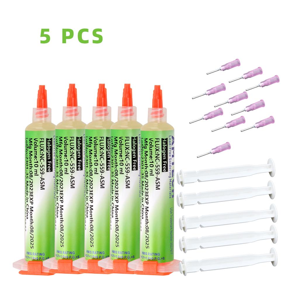 NC-559-ASM BGA PCB No-Clean Solder Paste Welding Advanced Oil Flux Grease 10cc Soldering Repair Paste Mass Air Flow 3