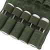 Seasoning Bottle Storage Bag Portable Camping Spice Kit with 9 Spice Jars for Outdoor Camping BBQ Picnic OD Green