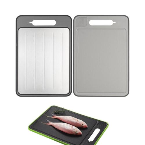 4-in-1 Multifunctional Thawing Plate, Rapid Thawing Plate, Thawing Tray [Quick Thawing & Preserves Flavor] Cutting Board, Quick Thawing Plate, Aluminu