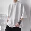 Summer Short Sleeve T-shirt Men Retro Oversized T Shirt Men Streetwear Hip Hop Loose Round Neck Tshirt Mens Top M-3XL
