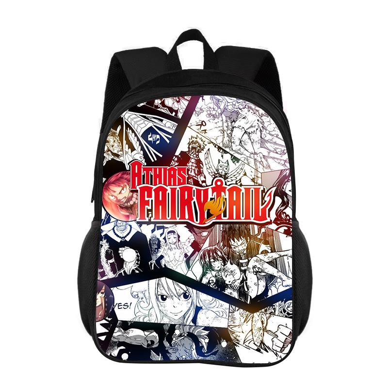 FAIRY TAIL Backpack Cartoon Anime Printed Student Boys and Girls New Large Capacity Versatile Lightweight