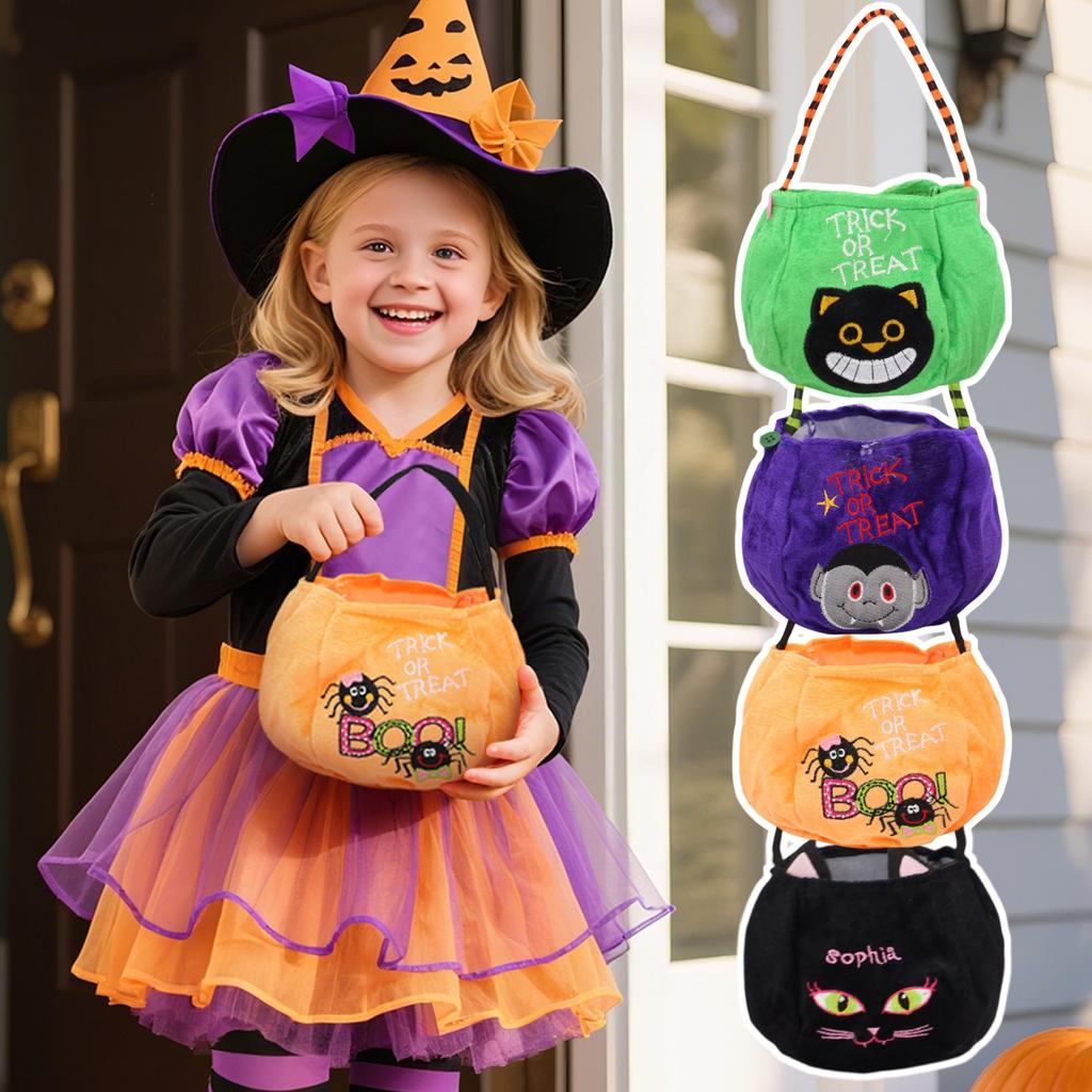 Halloween Trick Or Treats Bags For Kids Halloween Candy Bags Halloween Custom Candy Basket