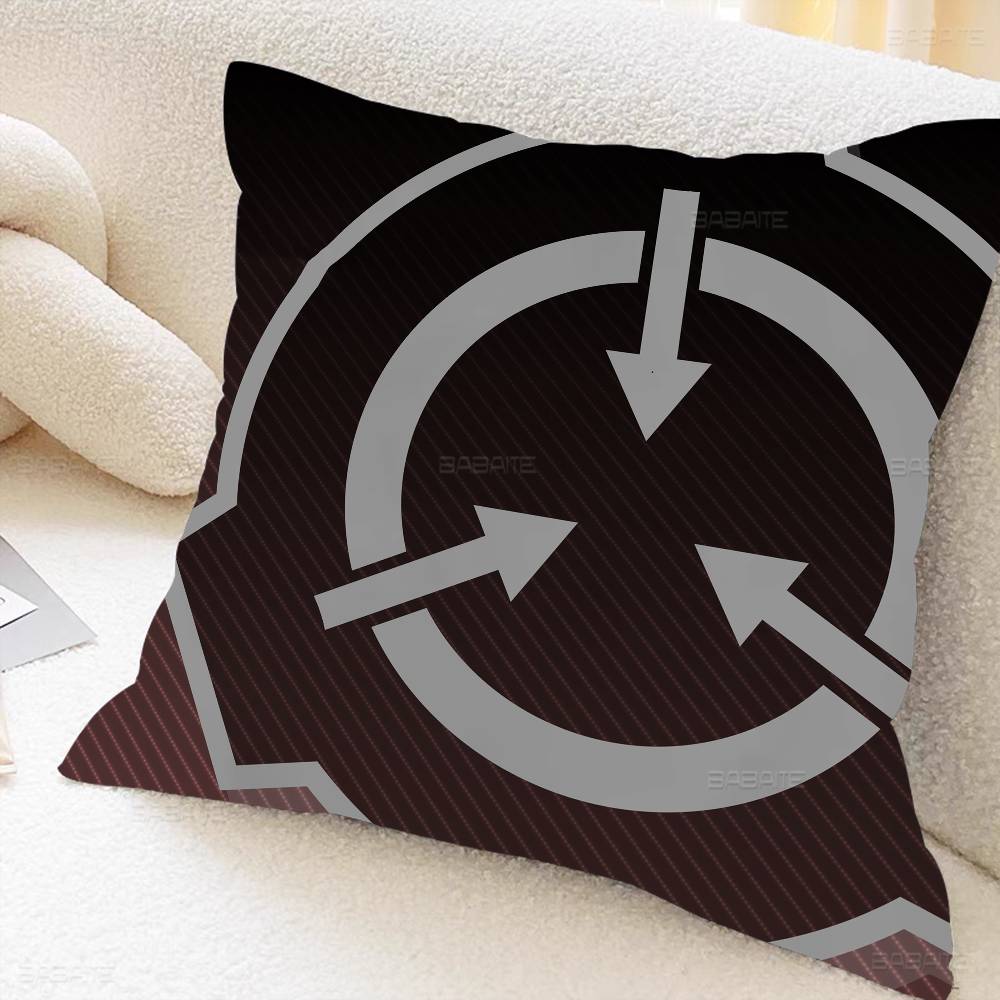 Popular Foundation Scp F-Foundation Pillow Covers Sofa Decorative Home Double-Sided Printing Short Plush Cute Cushion Cover