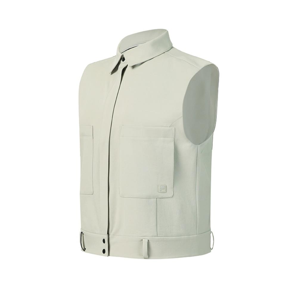 

FILA Golf Series Fashion Classic Simple Casual Sports Versatile Comfortable Woven Vest Women vest Pencil-Gray A11W615701FDY XL