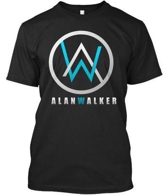 Alan Walker Standardní Unisex Černé Tričko Plná velikost S-5XL Unisex Tričko