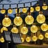 LED Solar Bubble Ball String Lights - Outdoor Camping & Courtyard Fairy Lights