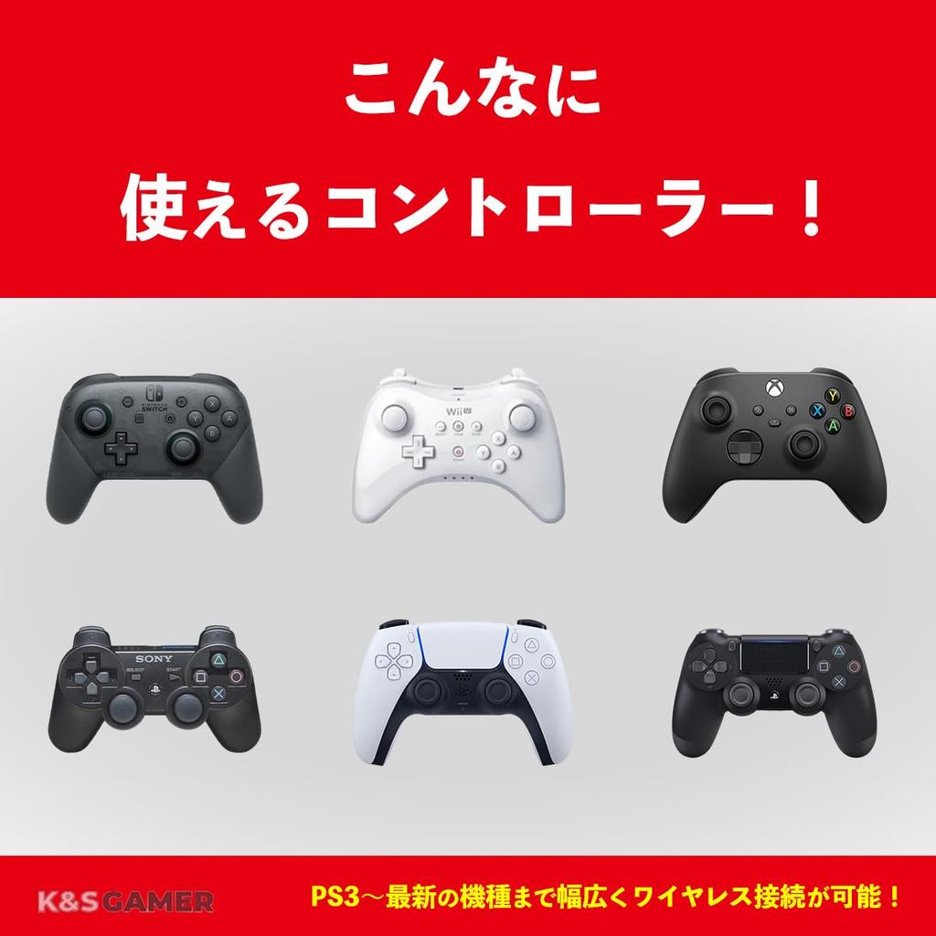 [K&SGAMER] SFC Converter Compatible with Latest Controllers (Switch Pro Controller, PS5, PS4, PS3, Xbox)