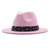 New Fashionable and Elegant Jazz Hat, Spring, Autumn and Winter Belt Woolen Casual Fashion Big-brimmed Lady Jazz Hat