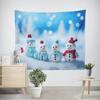 Christmas New Year Christmas Tree Snowman Pattern Tapestry Living Room Sofa Car Interior Decorative Tapestry