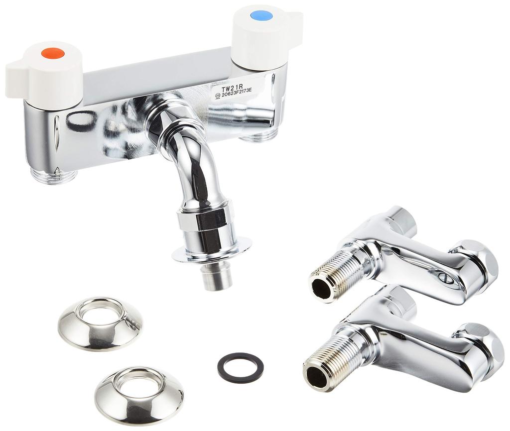 TOTO TW21R Mixer Faucet with Emergency Water Shutoff Valve for Washing Machines 2-handle