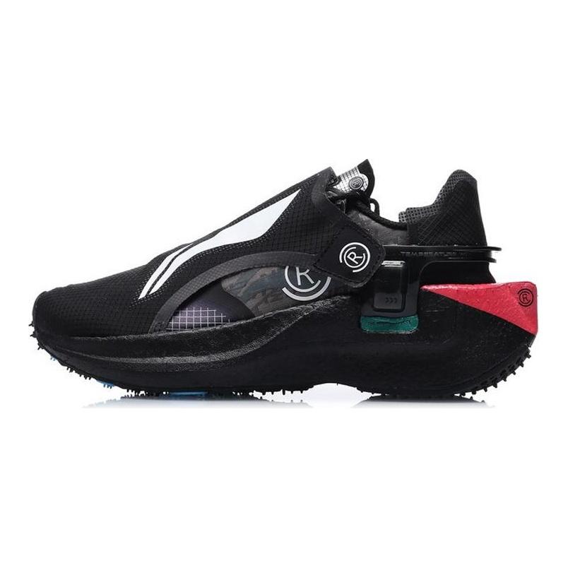 Li Ning Ranger Cushioning Slip Resistant Abrasion Resistant Low top Running Shoes Women's Black ARHQ152-1