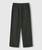 LEMAIN SECOND Single-Pleat Wide Corduroy Elastic Pants [Khaki]