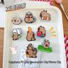 Adorable Capybara Anime Acrylic Memo Clip - Double-Sided Photo Holder