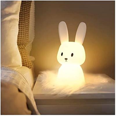Światło z 7 zmianami światła | Kliknij Sterowanie | Ładowanie USB | Funkcja minutowa | Lampka nocna do pokoju dziecięcego Prezent zabawka silikonowa lampka dla dziecka