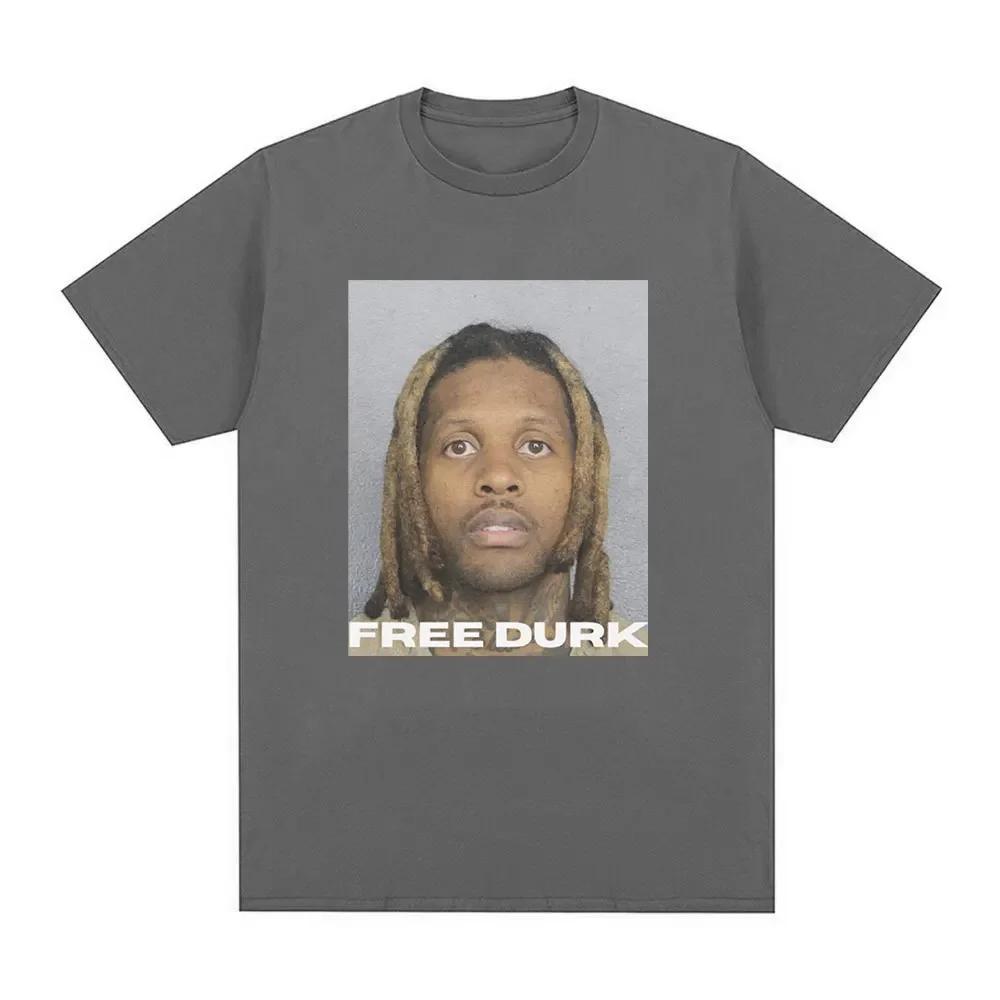 2025 FREE DURK T Shirt Lil Durk Graphic T Shirts Mens Clothing Fashion Vintage T-shirt Casual Cozy Cotton Oversized Tee Shirts