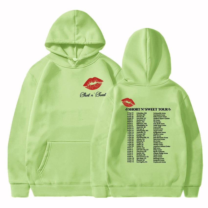 Singer Graphic Sabrina Carpenter Hoodies Short N' Sweet Tour 2024 Sweatshirts Casual Hooded Winter Women Pullovers Moletom Girls
