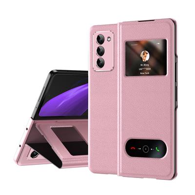 Fallskydd Slim Läder Coque Fodral För Samsung Galaxy Z Fold 4 Fold3 Fold4 5g Zfold4 Fold 3 2 Fold2 Full Täckning Fodral