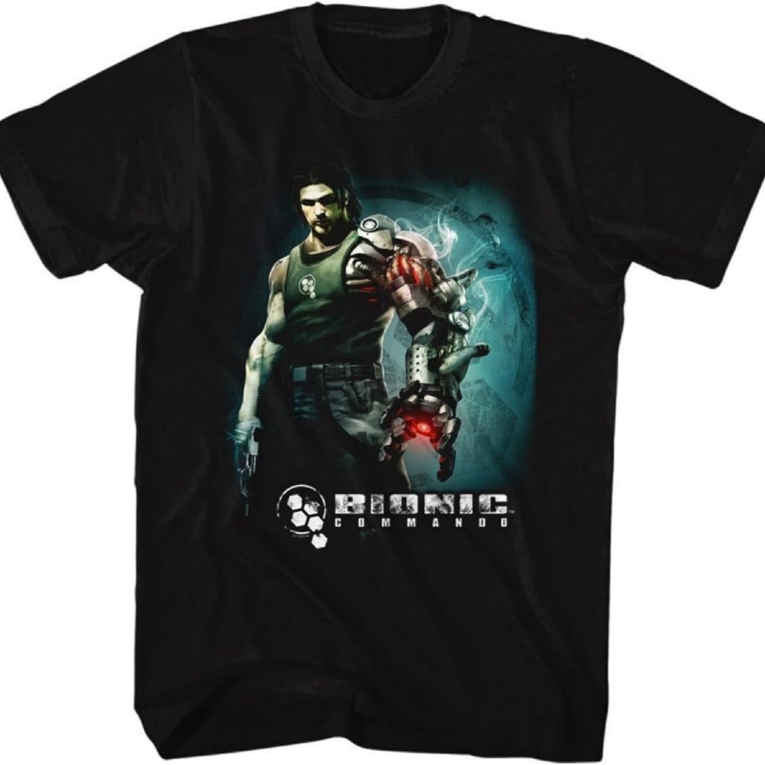 A&E Designs Футболка Bionic Commando Футболка Паровая рука XXXXXL чёрный