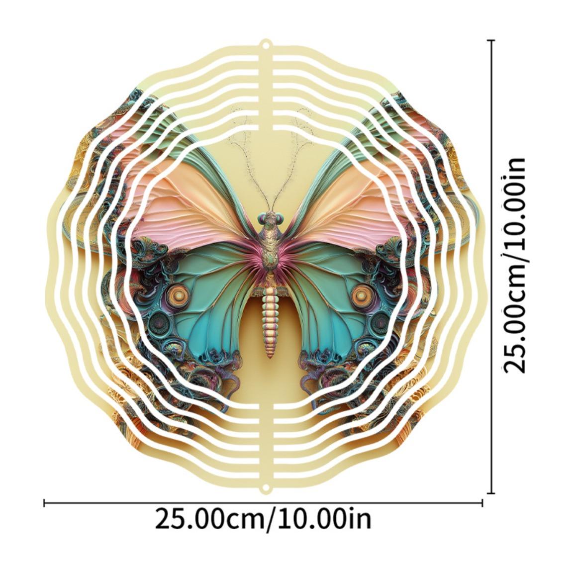 

10 Inch Wind Chime with 360 Degree Rotating Hook No Battery Needed for Outdoor Garden Decor Spring Summer Gift for Family Friends