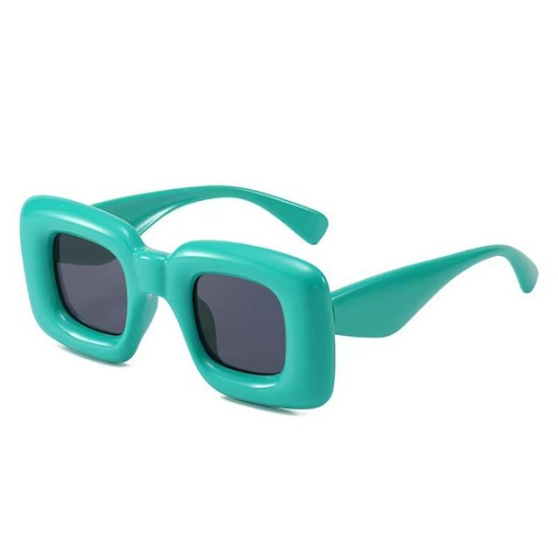 Funny Y2K Square Candy Color Women Sunglasses Shades UV400 Fashion Brand Designer Boys Girls Red Yellow Unique Glasses