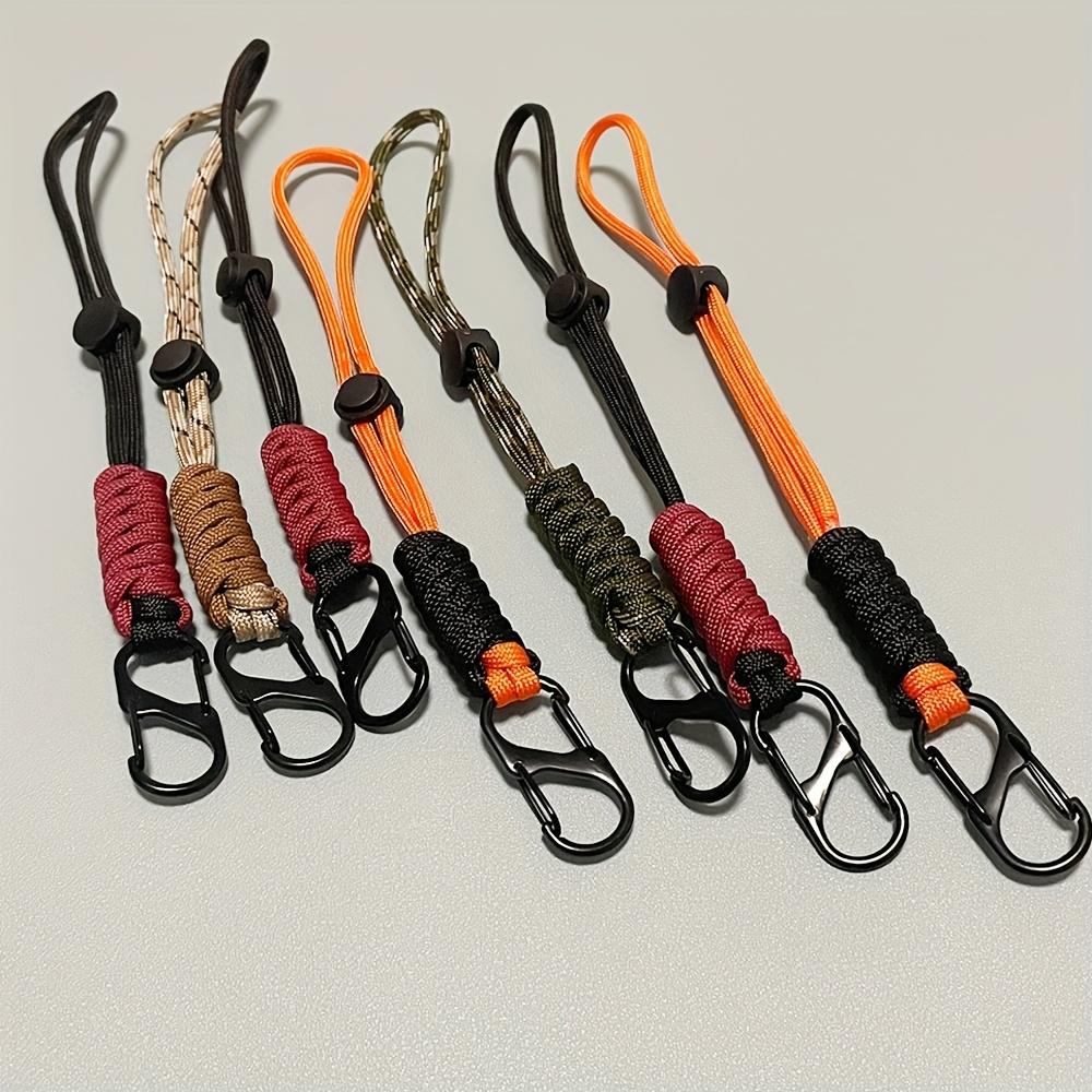 Braided Keychain with Wrist Hook - Durable Outdoor Multi-Color Key Holder for Hiking, Camping & Everyday Use, Camping Accessories