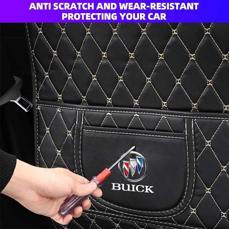 PU Leather Car Seat Back Protector Pad For Buick Century Excelle XT Envision Excelle GT Verano Regal Park Avenue Envista GL8 GL6