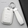 Leather Car Key Case Cover Shell for Land Rover Range Rover Sport Evoque Velar Discovery Jaguar XE XF E-Pace F-Pace XJ Keychain