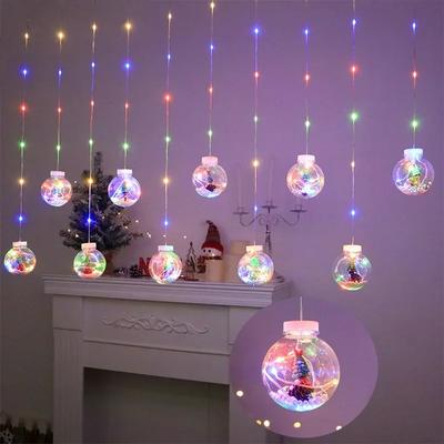 Neue Weihnachts-LED-Lichterkette 3M 8 Beleuchtungsmodi Nachtlicht Lichterkette Weihnachtsfeier Bar Dekoration Hängelicht Laterne