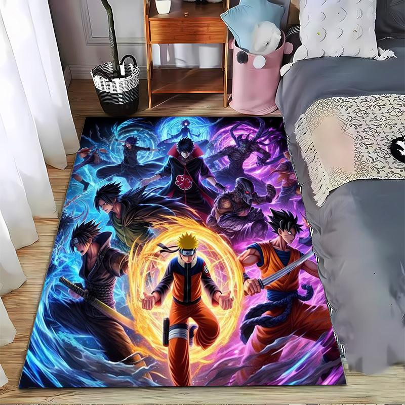 Anime Ninja Designed Floor Mat, Suitable As a Non-slip Mat for the Living Room or Bedroom Sofa