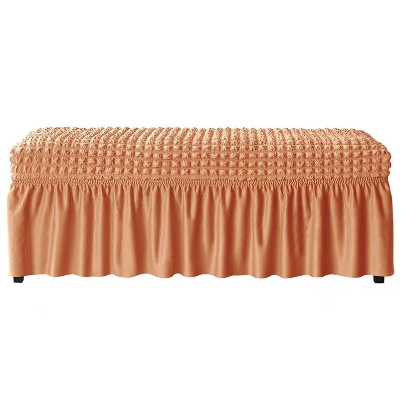 Simple Thickened Chair Cover Bubble Lattice Footrest Cover Cover Rectangle Elastic Skirt Cover