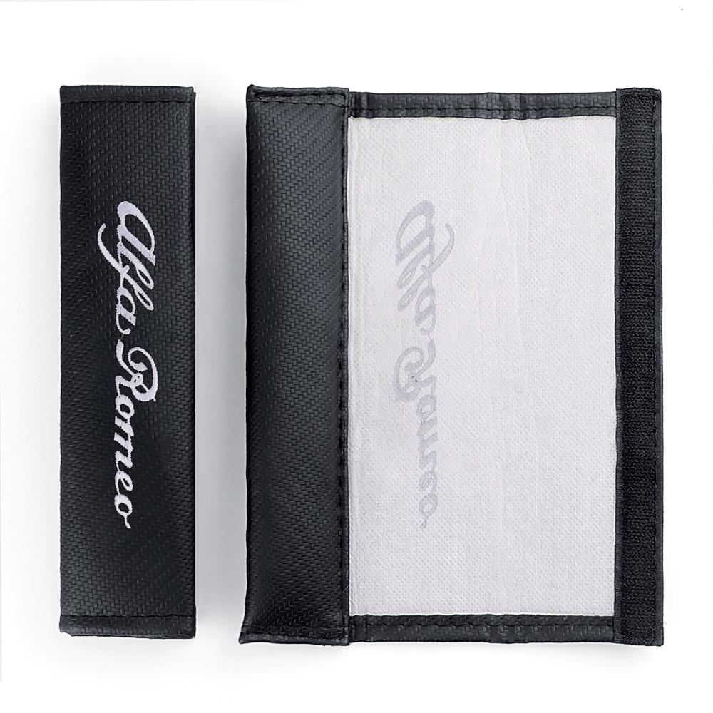 Car Stickers For Alfa Romeo 2pcs Car Seat Belt Cover Shoulder Protector Cushion Pad Auto Accessories For Alfa Romeo 159 Stelvio