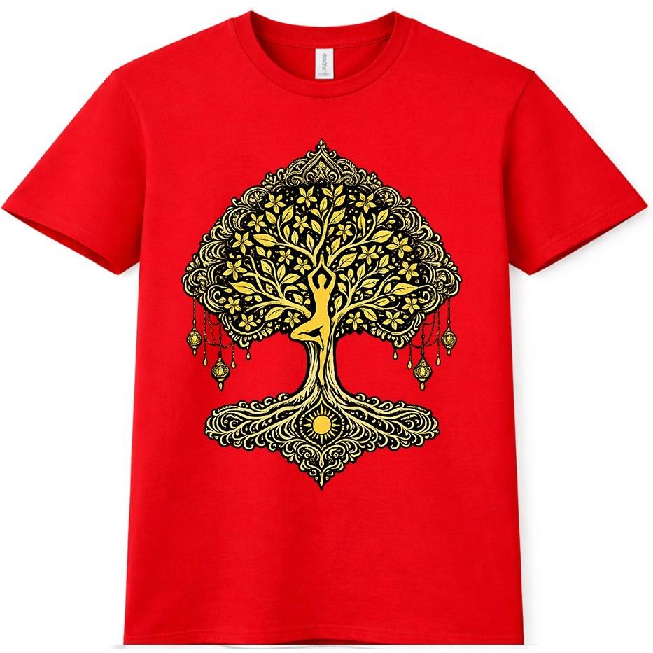 Tree Of Life TShirt Yoga Meditation Graphic Tee Spiritual Zen Boho Gift Top S