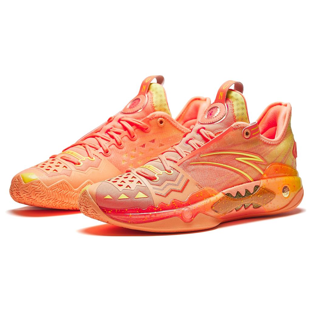 Kyrie Irving X Anta Shock Wave 5 Pro Sun Men Sneakers Orange Fluorescent-Tangerine Fluorescent-Light-Orange 112411111S-2