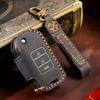 Leather Car Key Cover Keychain Holder Case for Honda Accord 9 Crider City Vezel Spirior Odyssey Civic Jazz HRV CRV Fit Freed