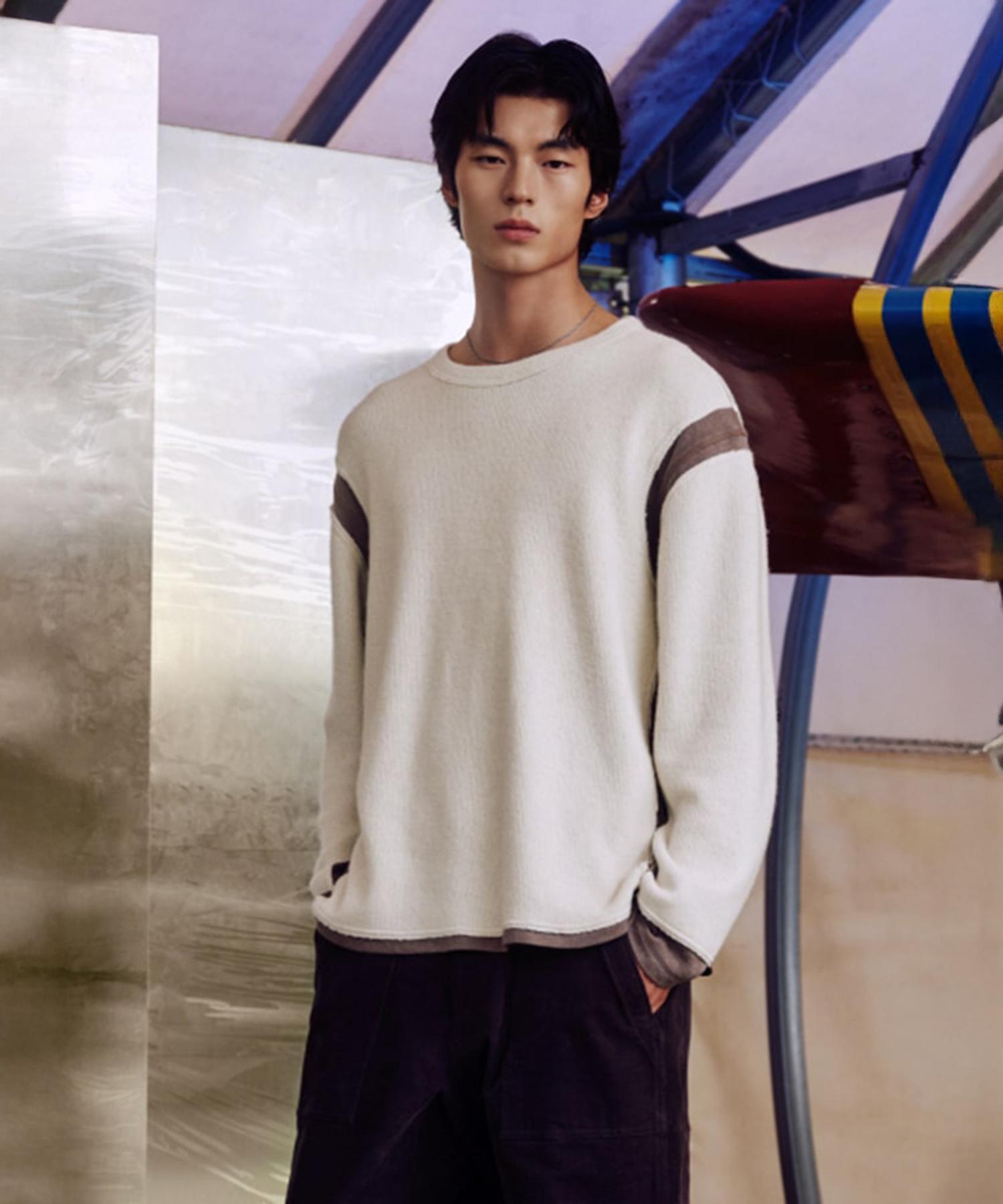 Shift G Jersey Knit Patch Round Ivory Ivory/095