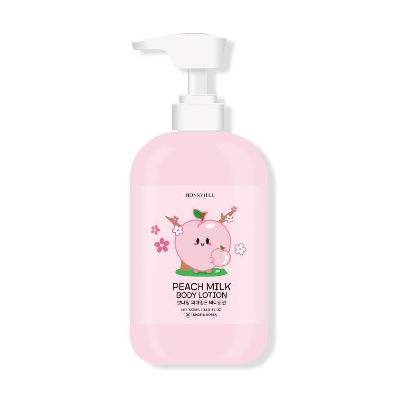 BONNYHILL Peach Milk Body Wash 1000ml / Body Lotion 1000ml, Nourishing, Moisturizing, Korean Cosmetics, Kbeauty