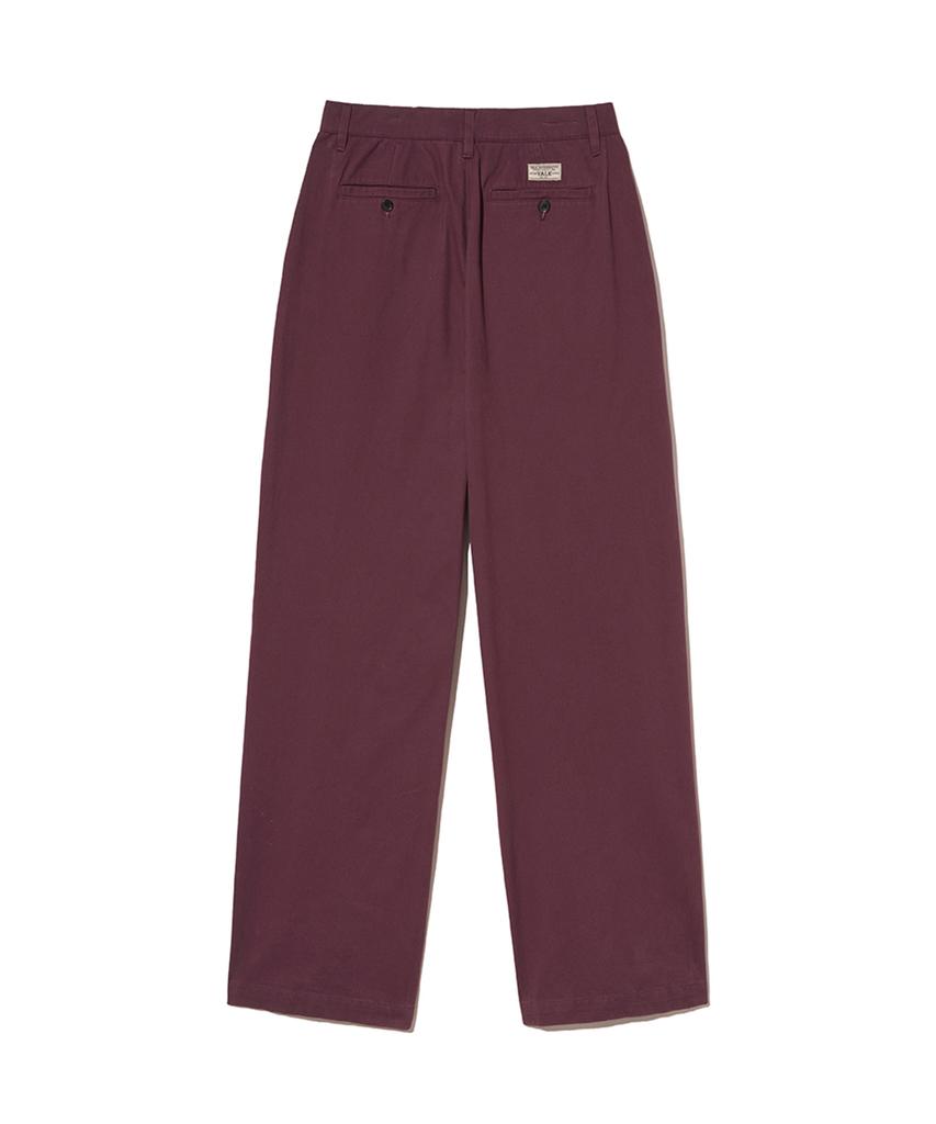 YALE Premium Vintage Two-Tuck Wide Chino Pants_Purple