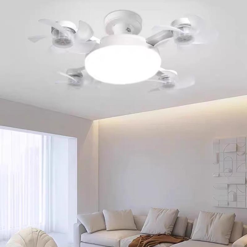Creative Drone Ceiling Lamp Electric Fan With Light Remote Control E27 Simple Quiet Restaurant Fans For Bedroom Home Decor Light