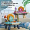 Electric Magnetic Doubles Children'S Fishing Music Kids Toys Education Solving Parent-Child Interactive Fishing For Boys Girls