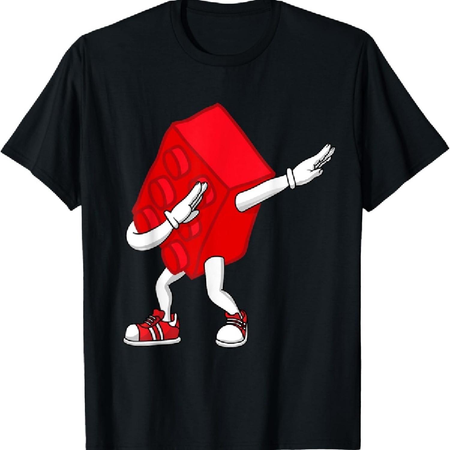 

Dabbing Kids Master Builder Funny Building Blocks Brick Boys T-Shirt XXXXXL чёрный