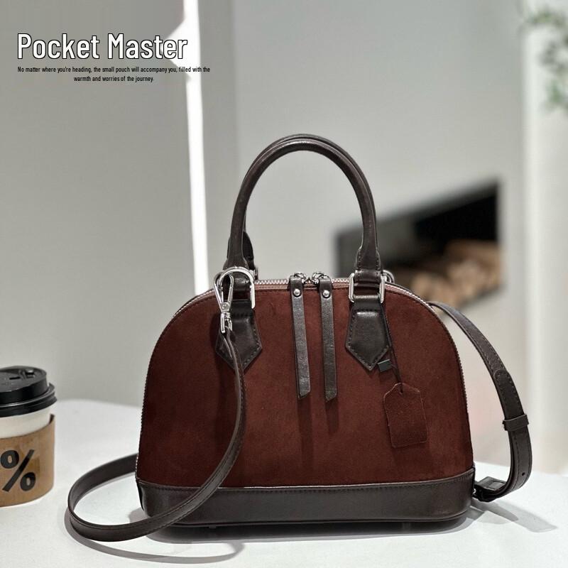 Матовая кожаная сумка-тоут Boston от Douxiaozhu