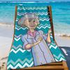TV-Serie Die Golden Girls Cartoon Handtuch Schnelltrocknende Strandtücher Sind Geeignet Für Schwimmbäder Camping Yoga Und Das Fitnessstudio