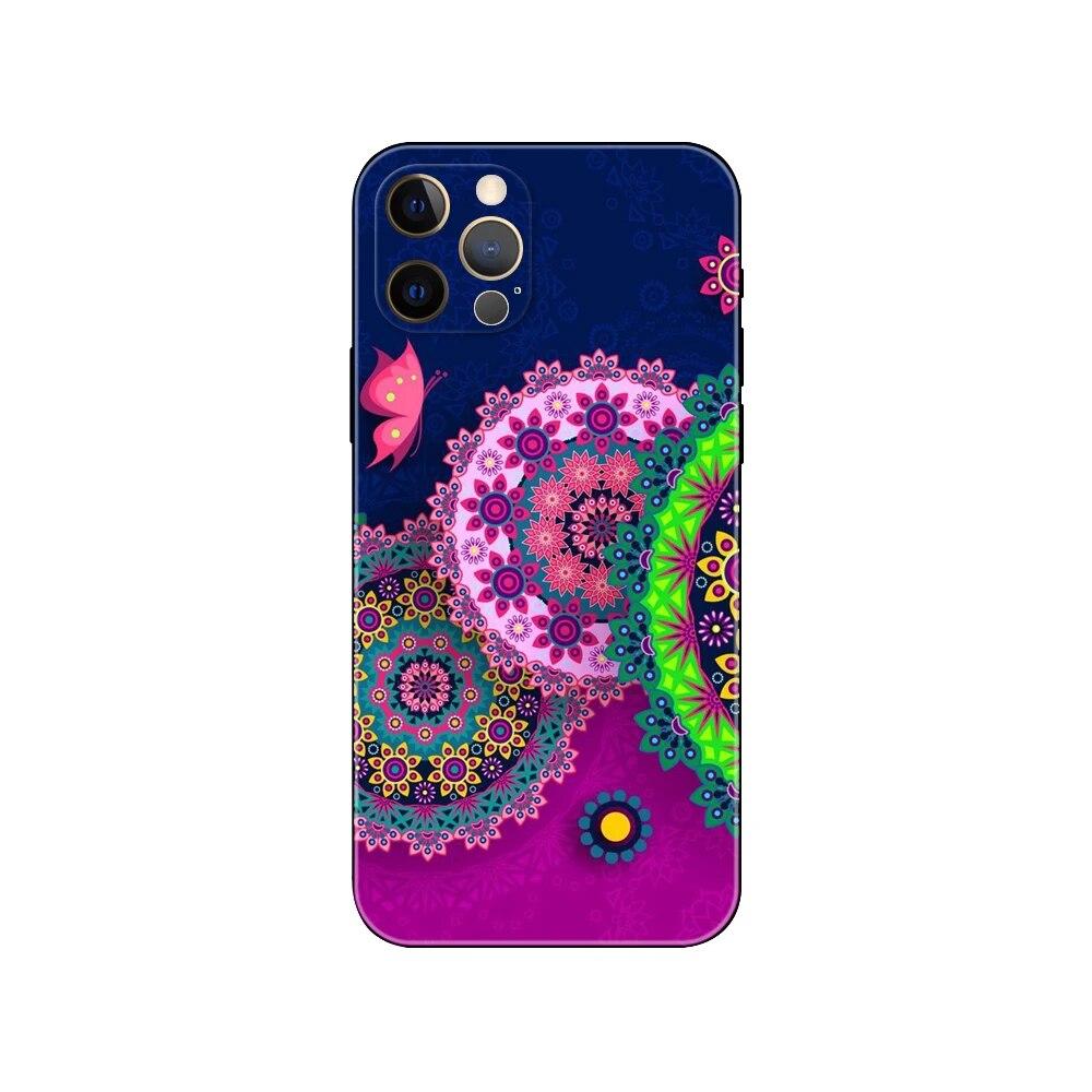 Husă de telefon cu artă cerc pentru iPhone Samsung Galaxy Redmi Xiaomi Oppo OnePlus Note SA 7 8 9 10 11 12 13 14 20 21 22 23 53 54 Pro Max Plus Ultra TPU moale